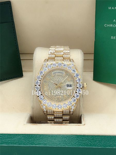 luxury u1 factory 2 style full diamond roman dial president day date watch 218238 sapphire big diamond bezel 43mm gold men men's 2813 a, Slivery;brown
luxury u1 factory 2 style full diamond roman dial president day date watch 218238 sapphire big diamond bezel 43mm gold men men's 2813 a, Slivery;brown