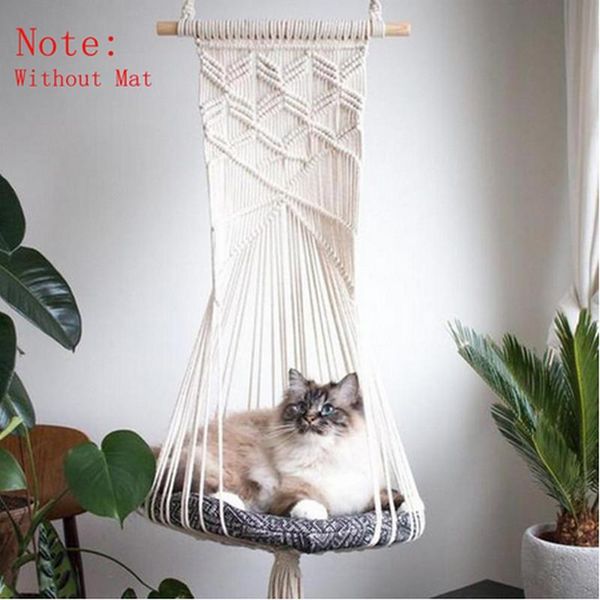 kennels & pens 2021 cotton handwoven tapestry pet cat hammock bed swing bohemian wall hanging macrame for home bedroom decoration without ma
kennels & pens 2021 cotton handwoven tapestry pet cat hammock bed swing bohemian wall hanging macrame for home bedroom decoration without ma