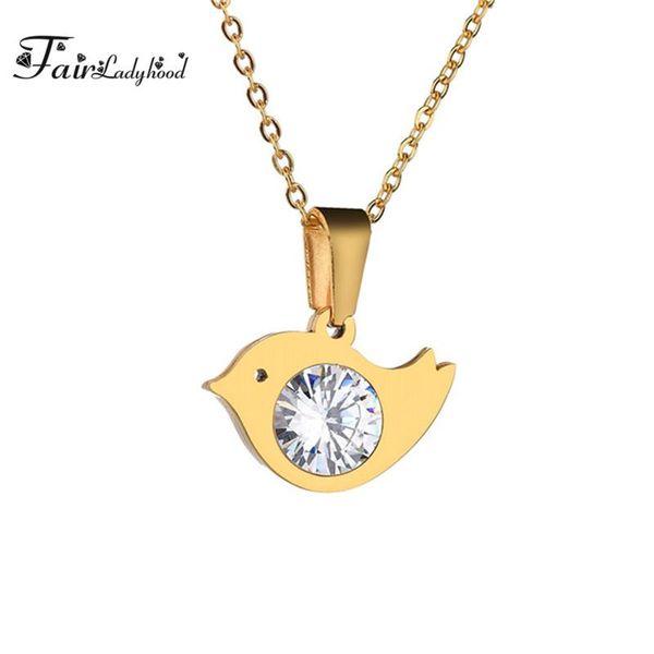 pendant necklaces fairladyhood 316l stainless steel bird necklace cz silver color gold for women gifts clavicle chain
pendant necklaces fairladyhood 316l stainless steel bird necklace cz silver color gold for women gifts clavicle chain