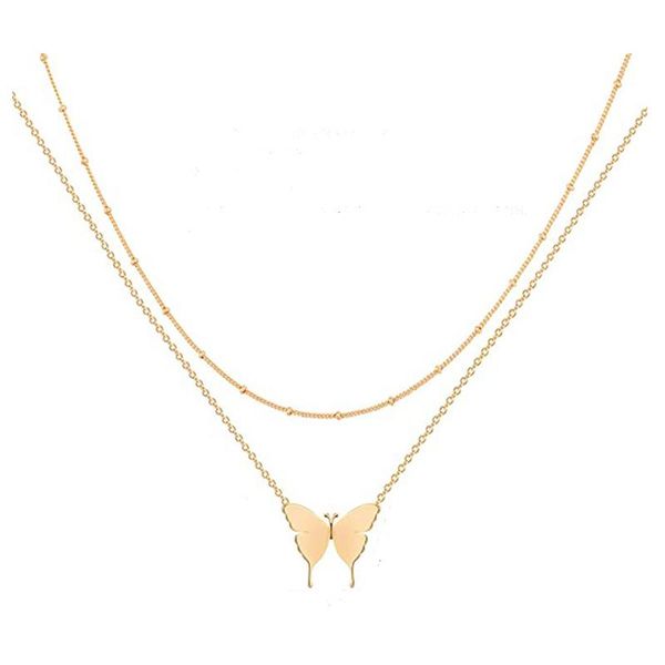 pendant necklaces 2021 trendy double stainless steel bead gold chain butterfly bohemian multilayer gift for women ins brand, Silver
pendant necklaces 2021 trendy double stainless steel bead gold chain butterfly bohemian multilayer gift for women ins brand, Silver