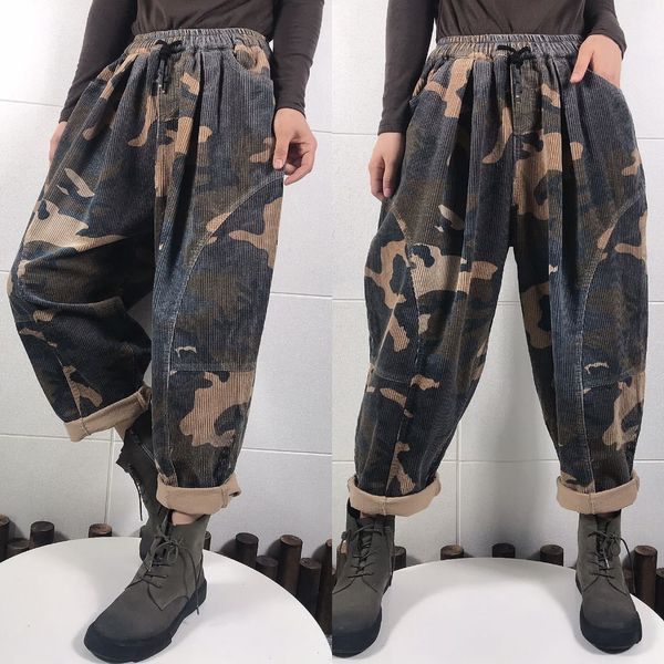 2021 new fashion retro autumn winter camouflage wick veet loose casual patchwork print elastic waist harem pants women urwc, Black;white
2021 new fashion retro autumn winter camouflage wick veet loose casual patchwork print elastic waist harem pants women urwc, Black;white