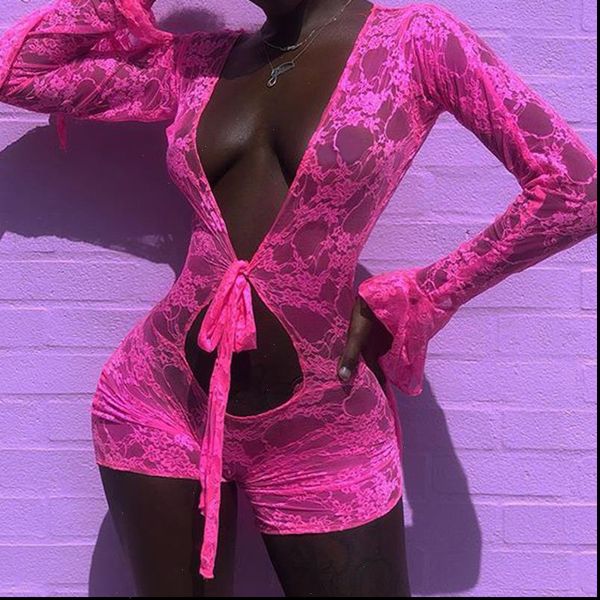 mesh sheer hollow out women jumpsuits onesies shorts pink deep v neck flare sleeve floral bodycon playsuit jumpsuit, Black;white
mesh sheer hollow out women jumpsuits onesies shorts pink deep v neck flare sleeve floral bodycon playsuit jumpsuit, Black;white