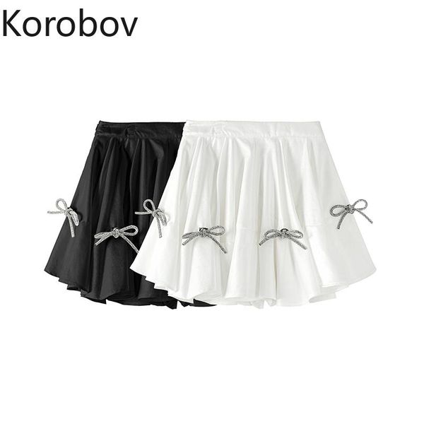 skirts korobov women mini korean bow diamond a-line skirt vintage high waist elegant 2021 summer faldas mujer, Black
skirts korobov women mini korean bow diamond a-line skirt vintage high waist elegant 2021 summer faldas mujer, Black