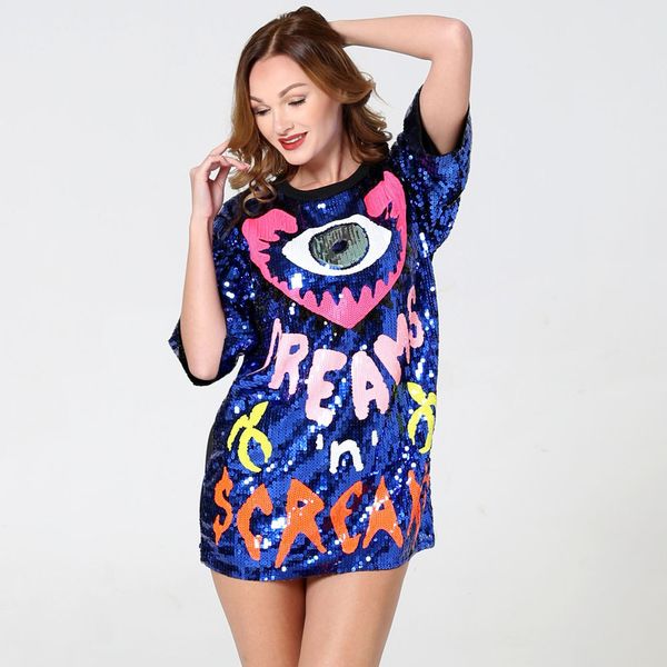 2019 new summer women's love peach eye clear letter sequins long loose tshirt festival gothic unicornio fashion t-shirt 210306, White
2019 new summer women's love peach eye clear letter sequins long loose tshirt festival gothic unicornio fashion t-shirt 210306, White