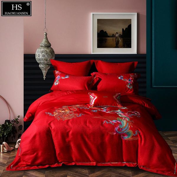 4/6/7pcs bedding set jacquard dragon and phoenix design quilt cover bed sheet pillowcase cushion cover bedspread cotton polyeste
4/6/7pcs bedding set jacquard dragon and phoenix design quilt cover bed sheet pillowcase cushion cover bedspread cotton polyeste