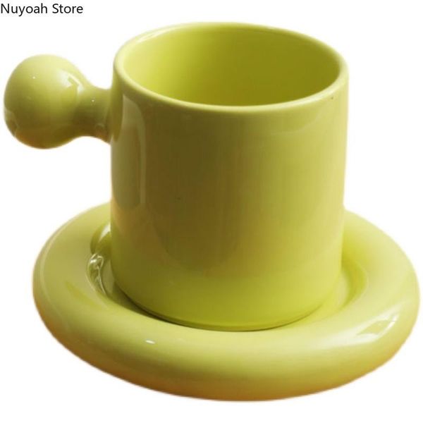 creative ceramic coffee cup cute mug 300ml drinking cup round holder small plate household water living room decoration
creative ceramic coffee cup cute mug 300ml drinking cup round holder small plate household water living room decoration