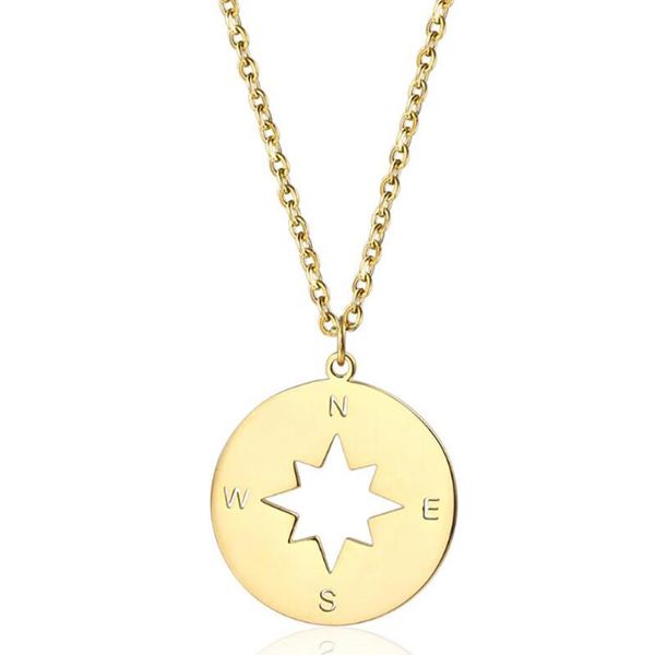 chains stainless steel gold compass delicate minimalism pendant necklace jewelry gift for him with chain, Silver
chains stainless steel gold compass delicate minimalism pendant necklace jewelry gift for him with chain, Silver