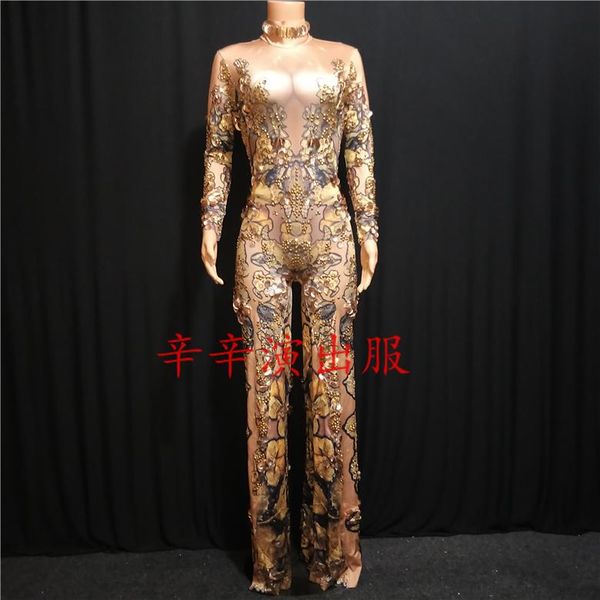 women's jumpsuits & rompers 2021 women skinny gold rhinestones female singer dancer big pants costume bodysuit nightclub oufit party ju, Black;white
women's jumpsuits & rompers 2021 women skinny gold rhinestones female singer dancer big pants costume bodysuit nightclub oufit party ju, Black;white