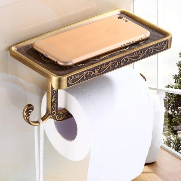 bathroom storage & organization antique carved zinc alloy paper mobile phone holder with shelf towel rack toilet tissue boxes
bathroom storage & organization antique carved zinc alloy paper mobile phone holder with shelf towel rack toilet tissue boxes