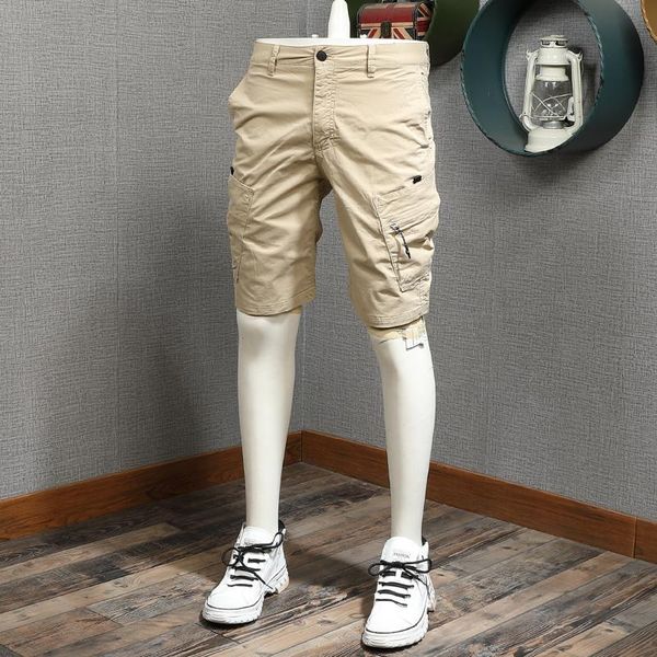 men's shorts khaki baggy cargo men cotton tactical knee length pants streetwear casual multi pocket, White;black
men's shorts khaki baggy cargo men cotton tactical knee length pants streetwear casual multi pocket, White;black