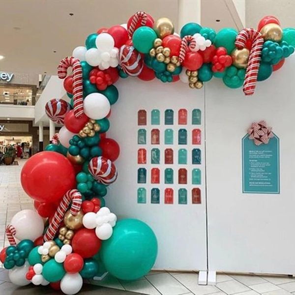 party decoration 205pcs merry christmas balloons garland red green year balloon chain helium round foil candy globos santa claus canes
party decoration 205pcs merry christmas balloons garland red green year balloon chain helium round foil candy globos santa claus canes