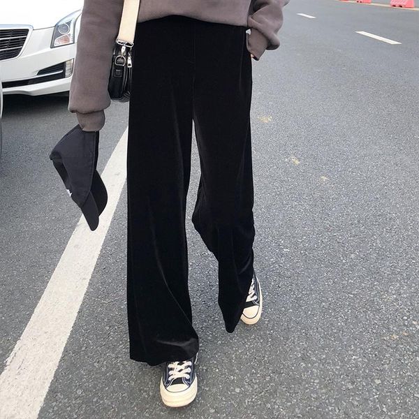 women's pants & capris 4 color sm 2021 fashion velvet women autumn winter high waist trousers vintage style long ()x982), Black;white
women's pants & capris 4 color sm 2021 fashion velvet women autumn winter high waist trousers vintage style long ()x982), Black;white