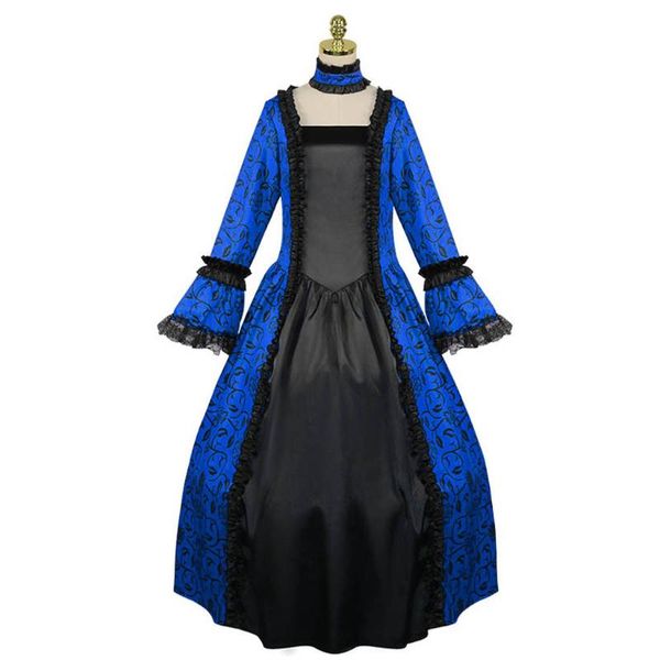 casual dresses fashion women vintage gothic lace flounce long sleeve patchwork retro royal lady medieval party dress vestidos costume#g3, Black;gray 
casual dresses fashion women vintage gothic lace flounce long sleeve patchwork retro royal lady medieval party dress vestidos costume#g3, Black;gray