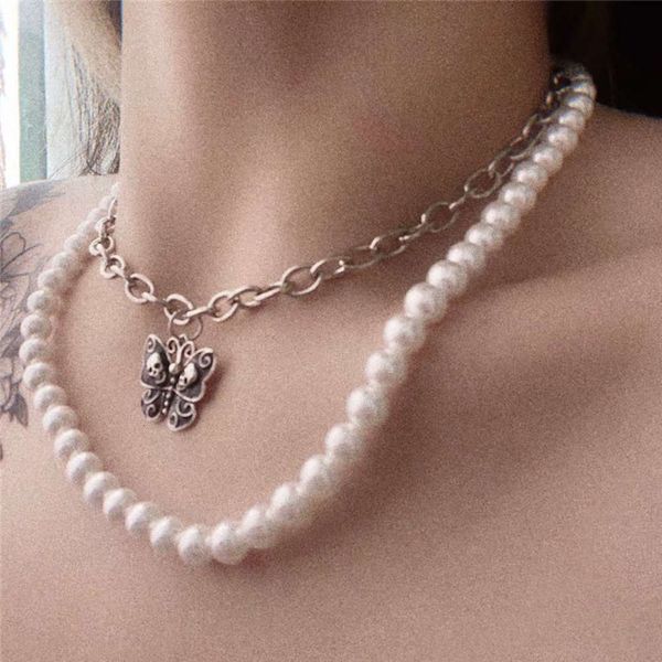 hbp fashion wind net red exaggerated butterfly pearl double layer necklace, Silver
hbp fashion wind net red exaggerated butterfly pearl double layer necklace, Silver