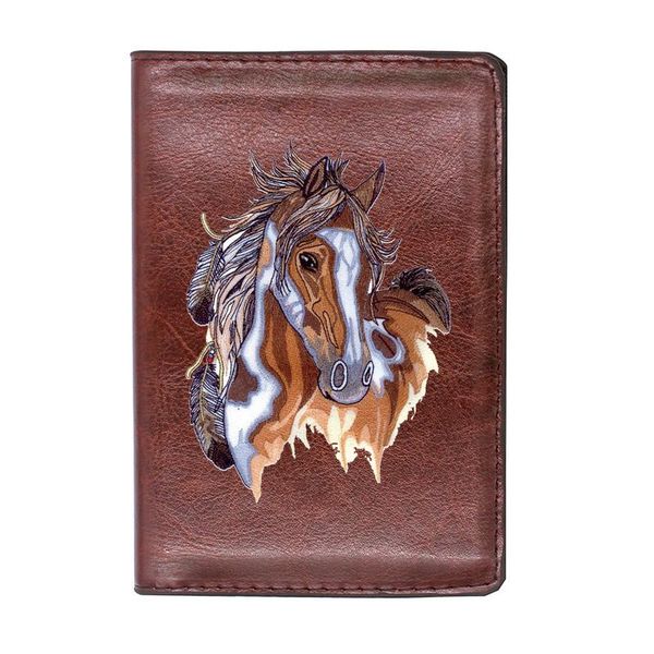 card holders retro brown horse passport case personality leather men women travel id holder cover, Brown;gray
card holders retro brown horse passport case personality leather men women travel id holder cover, Brown;gray