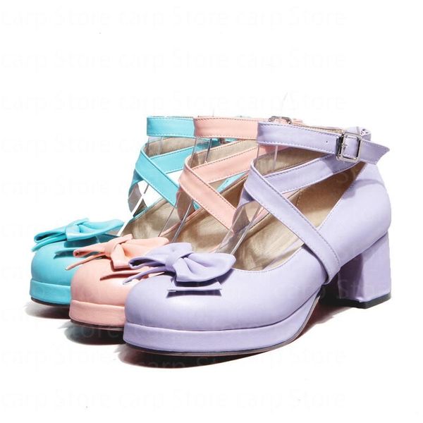 dress shoes carp lolita women shoe blue pink princess cosplay cross strap platform block high heels womens party, Black
dress shoes carp lolita women shoe blue pink princess cosplay cross strap platform block high heels womens party, Black