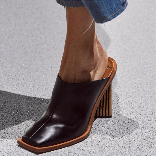 slippers dovereiss fashion women's shoes summer consice mules square toe elegant strange style heel chunky heels 33-43, Black
slippers dovereiss fashion women's shoes summer consice mules square toe elegant strange style heel chunky heels 33-43, Black