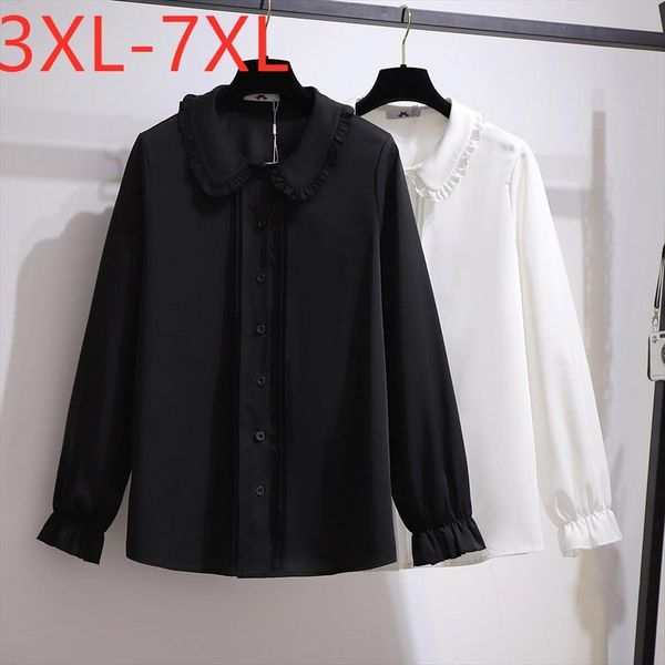 autumn winter plus size womens shirt large long sleeve loose casual black chiffon 3xl 4xl 5xl 6xl 7xl, White
autumn winter plus size womens shirt large long sleeve loose casual black chiffon 3xl 4xl 5xl 6xl 7xl, White