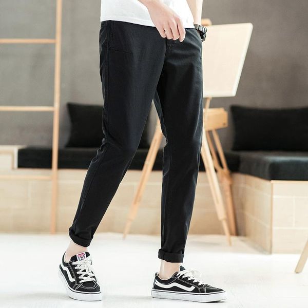 men's pants casual style men pencil brand mens slim fit cargo military overalls for long trouser zipper solid color 32, Black
men's pants casual style men pencil brand mens slim fit cargo military overalls for long trouser zipper solid color 32, Black