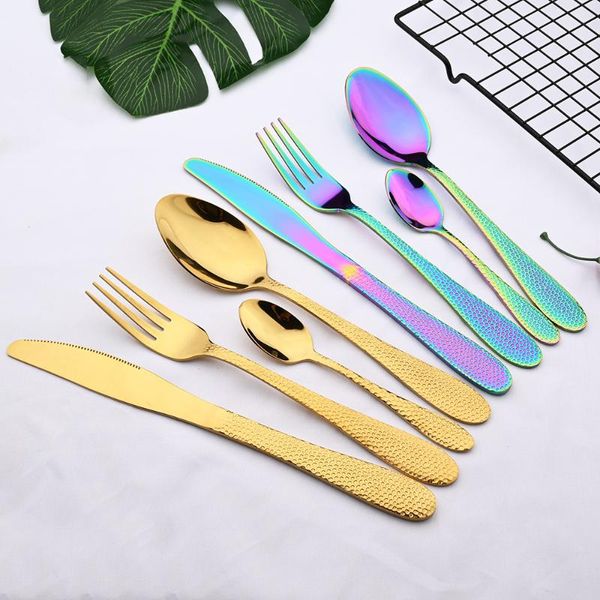 flatware sets 20pcs/5set gold mirror dinnerware set stainless steel tableware colorful knife tea fork spoon kitchen cutlery
flatware sets 20pcs/5set gold mirror dinnerware set stainless steel tableware colorful knife tea fork spoon kitchen cutlery
