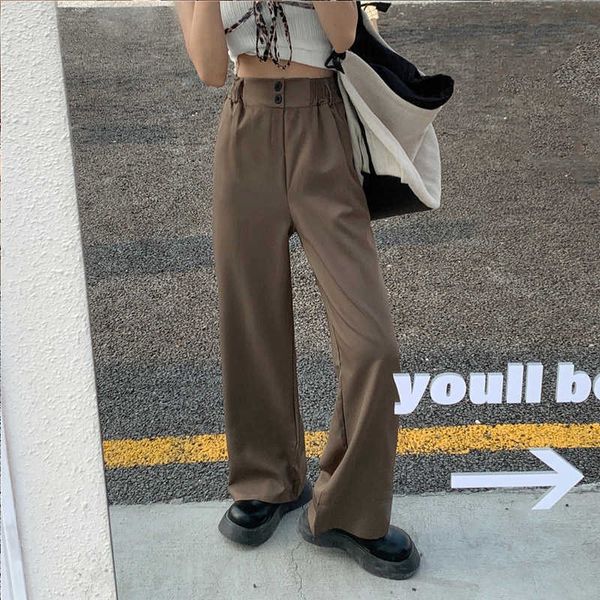 women suit pants spring summer street lady long trousers korean wild solid loose high waist pant vestodos female pants 210527, Black;white
women suit pants spring summer street lady long trousers korean wild solid loose high waist pant vestodos female pants 210527, Black;white