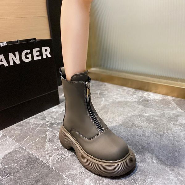 boots front zipper chunky platform women's solid black women round toe high heel ankle for zapatillas mujer
boots front zipper chunky platform women's solid black women round toe high heel ankle for zapatillas mujer