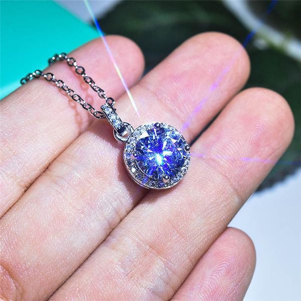pendant necklaces classic four prong round white zircon for women men luxury wedding jewelry female cz stone engagement necklace, Silver
pendant necklaces classic four prong round white zircon for women men luxury wedding jewelry female cz stone engagement necklace, Silver
