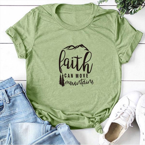 faith can move mountains womens printed summer aesthetic clothes casual graphic tees fashion crew neck ropa mujer, White
faith can move mountains womens printed summer aesthetic clothes casual graphic tees fashion crew neck ropa mujer, White