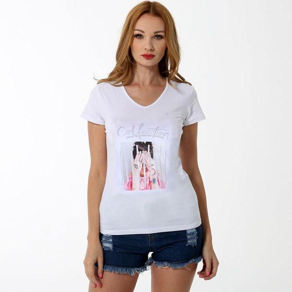 women's t-shirt 2021 diamond t-shirts women spring plus size digital drilling clothes female skinny ol solid streetwear t096, White
women's t-shirt 2021 diamond t-shirts women spring plus size digital drilling clothes female skinny ol solid streetwear t096, White