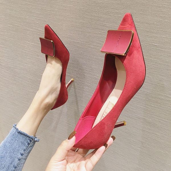 dress shoes 2021 women woman pumps pointed toe slip on shallow ladies metal square buckle thin high heels casual, Black
dress shoes 2021 women woman pumps pointed toe slip on shallow ladies metal square buckle thin high heels casual, Black