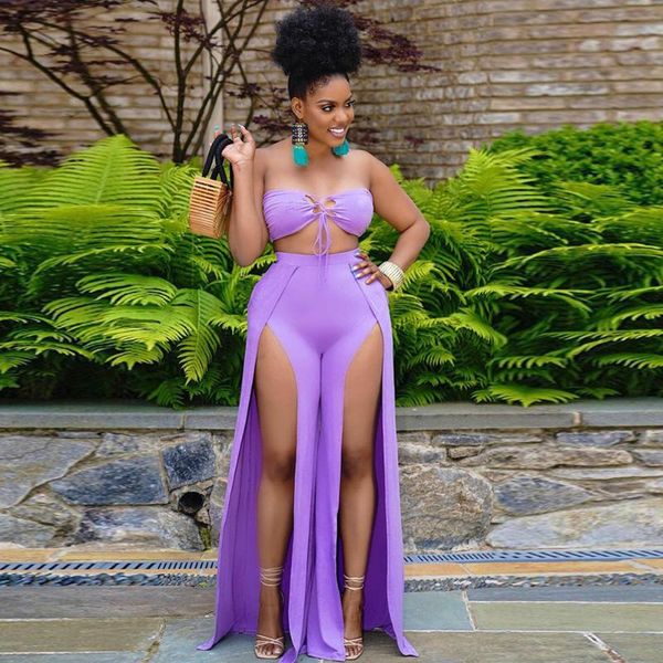 women's two piece pants hollow jacket and high waist score fashion summer suit double needle long rope, White
women's two piece pants hollow jacket and high waist score fashion summer suit double needle long rope, White