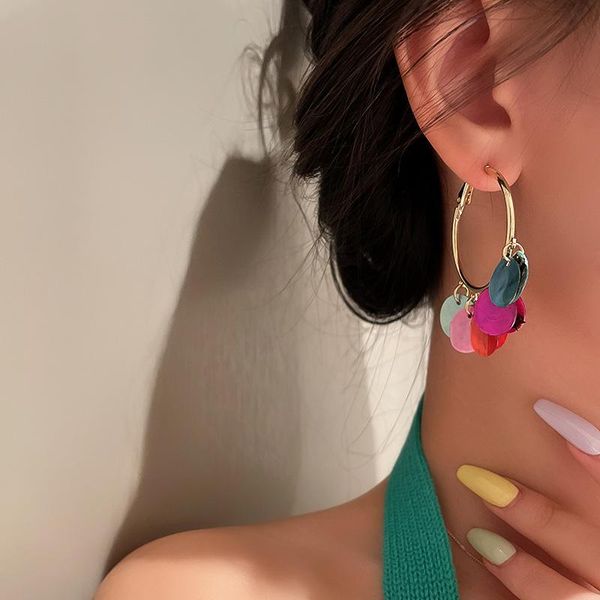 hoop & huggie u-magical delicate gold metallic circle earring for women textured multicolor shell tassel jewellery accessories, Golden;silver
hoop & huggie u-magical delicate gold metallic circle earring for women textured multicolor shell tassel jewellery accessories, Golden;silver