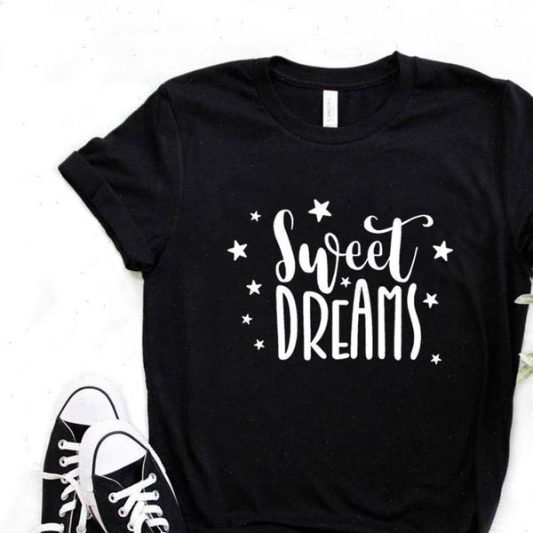 women t shirt sweet dreams print tshirt women short sleeve o neck loose t shirt ladies tee shirt clothes, White
women t shirt sweet dreams print tshirt women short sleeve o neck loose t shirt ladies tee shirt clothes, White