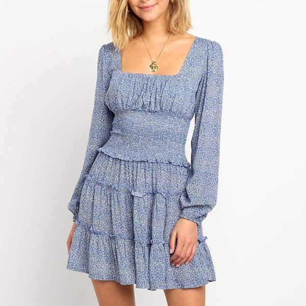 casual dresses summer dress women 2021 retro boho square collar floral print mini long sleeve korean vestidos#j30, Black;gray
casual dresses summer dress women 2021 retro boho square collar floral print mini long sleeve korean vestidos#j30, Black;gray