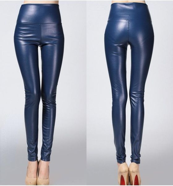 women's leggings multicolor stretch leather pants high-waist single-layer imitation large sizewomen's legging, Black
women's leggings multicolor stretch leather pants high-waist single-layer imitation large sizewomen's legging, Black