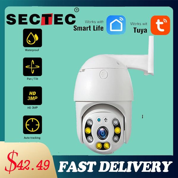 cameras sectec tuya 3mp full color ptz outdoor cloud storage wireless camera auto tracking dome ip66 waterproof ir night vision
cameras sectec tuya 3mp full color ptz outdoor cloud storage wireless camera auto tracking dome ip66 waterproof ir night vision