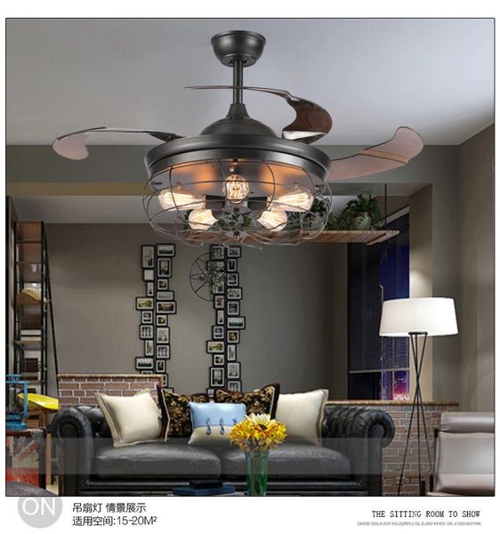 american loft fan lights fan chandelier creative minimalist restaurant industrial with remote control chandelier 110~240v
american loft fan lights fan chandelier creative minimalist restaurant industrial with remote control chandelier 110~240v