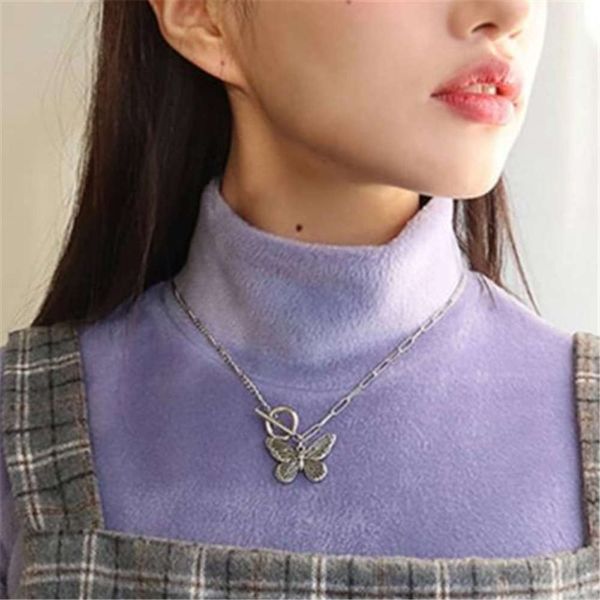 hbp fashion 2021 japan and south korea summer stainless steel niche butterfly necklace used bracelet ot clasp clavicle chain, Silver
hbp fashion 2021 japan and south korea summer stainless steel niche butterfly necklace used bracelet ot clasp clavicle chain, Silver