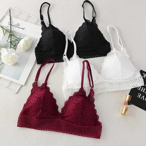 bras women french bra lace beauty back push-up triangle cup girl underwear comfortable bralette soft seamless lingerie, Red;black
bras women french bra lace beauty back push-up triangle cup girl underwear comfortable bralette soft seamless lingerie, Red;black