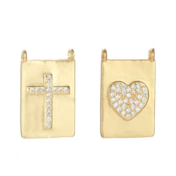 heart cross charms for jewelry making bulk supplies gold pendant diy earring necklace bracelet accessories copper mosaic cz, Bronze;silver
heart cross charms for jewelry making bulk supplies gold pendant diy earring necklace bracelet accessories copper mosaic cz, Bronze;silver