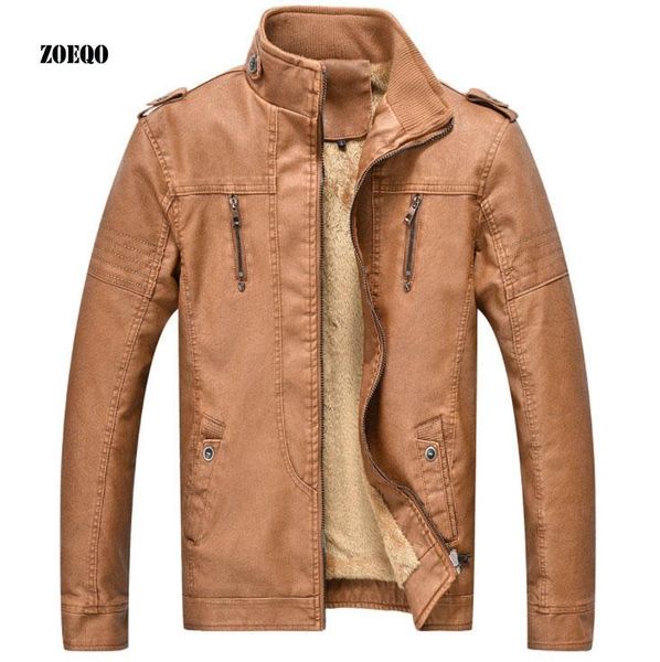 men's fur & faux zoeqo winter leather jacket brand men jackets jaqueta masculinas inverno couro coat jaquetas de, Black
men's fur & faux zoeqo winter leather jacket brand men jackets jaqueta masculinas inverno couro coat jaquetas de, Black