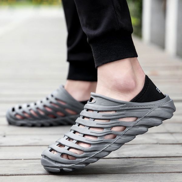 comfortable men swimming pool sandals summer outdoor beach shoes slip on garden clocks casual water shower slippers # xtn, Black
comfortable men swimming pool sandals summer outdoor beach shoes slip on garden clocks casual water shower slippers # xtn, Black