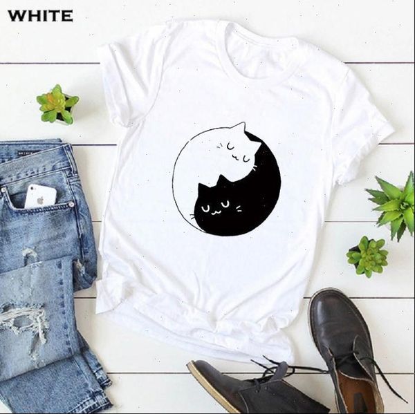 yin yang cats print t shirt women short sleeve o neck loose tshirt 2021 summer women tee shirt camisetas mujer, White
yin yang cats print t shirt women short sleeve o neck loose tshirt 2021 summer women tee shirt camisetas mujer, White