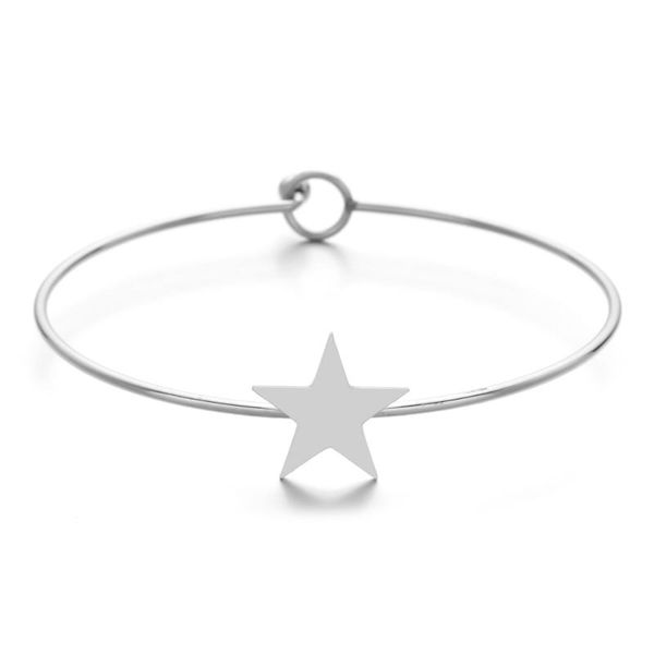 charm bracelets zmzy wire open cute star shape bangle bracelet stainless steel jewelry women love gift, Golden;silver
charm bracelets zmzy wire open cute star shape bangle bracelet stainless steel jewelry women love gift, Golden;silver