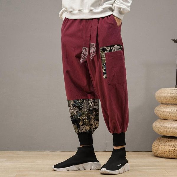 men's pants men vintage casual cargo 2021 autumn embroidery fashion hip hop joggers male harem oversize loose trousers, Black
men's pants men vintage casual cargo 2021 autumn embroidery fashion hip hop joggers male harem oversize loose trousers, Black