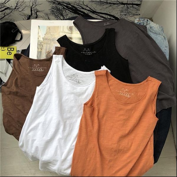 summer casual cotton vest camisole women solid o neck white yellow harajuku vest camisetas mujer tank
summer casual cotton vest camisole women solid o neck white yellow harajuku vest camisetas mujer tank