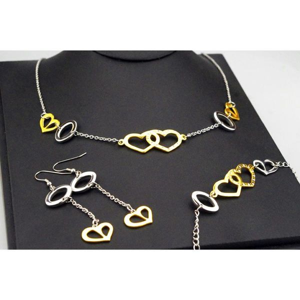 earrings & necklace accessories gold silver color crystal for female girls double heart jewelry sets women bracelet hzg049
earrings & necklace accessories gold silver color crystal for female girls double heart jewelry sets women bracelet hzg049