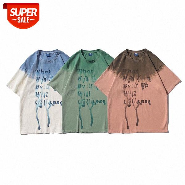 streetwear men gradient hong kong style sweet and cool thin short-sleeved t-shirt female summer loose niche sense ins tide #4f0c, White;black
streetwear men gradient hong kong style sweet and cool thin short-sleeved t-shirt female summer loose niche sense ins tide #4f0c, White;black