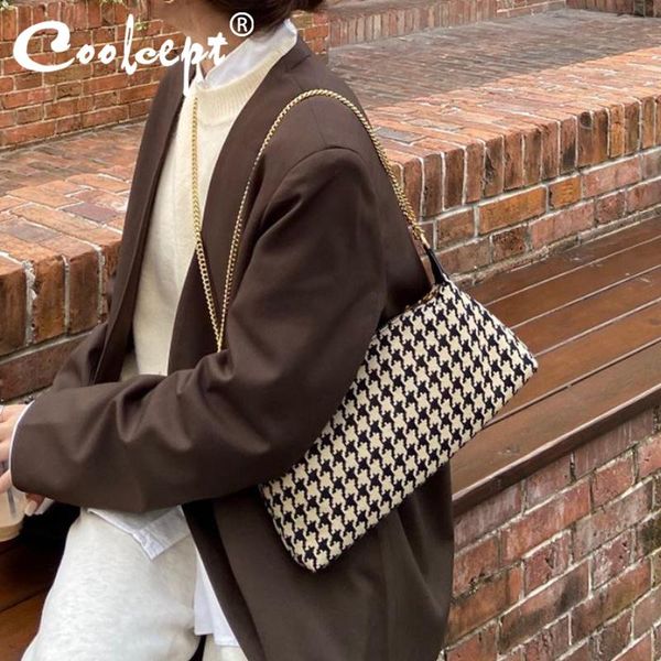 evening bags coolcept 2022 winter brand bag for women houndstooth designer chain shoulder armpit female cross body
evening bags coolcept 2022 winter brand bag for women houndstooth designer chain shoulder armpit female cross body