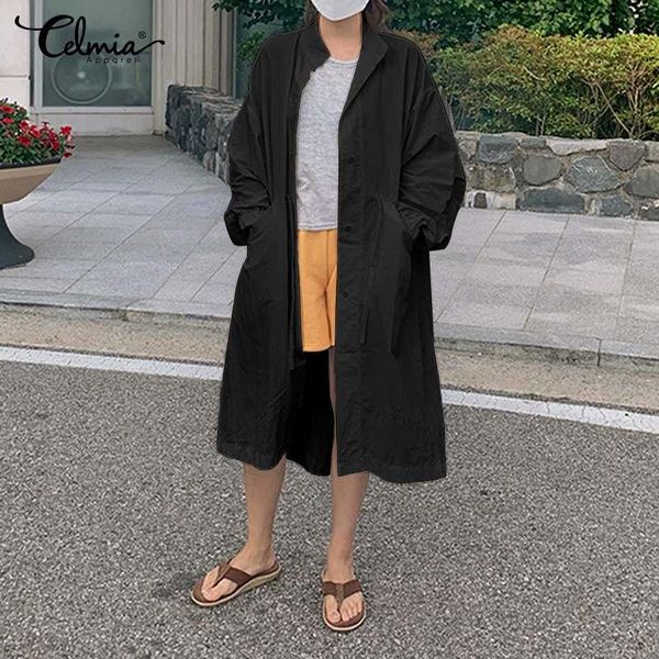 2021 autumn fashion high street trench coats women celmia woman loose drawstring outerwearplus size long windbreaker femininas, Tan;black
2021 autumn fashion high street trench coats women celmia woman loose drawstring outerwearplus size long windbreaker femininas, Tan;black